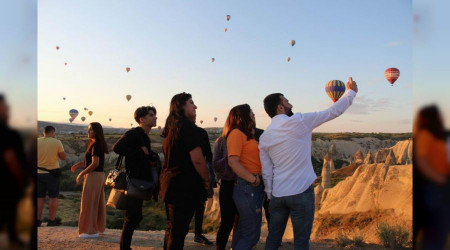 Kapadokya youn turist bekliyor