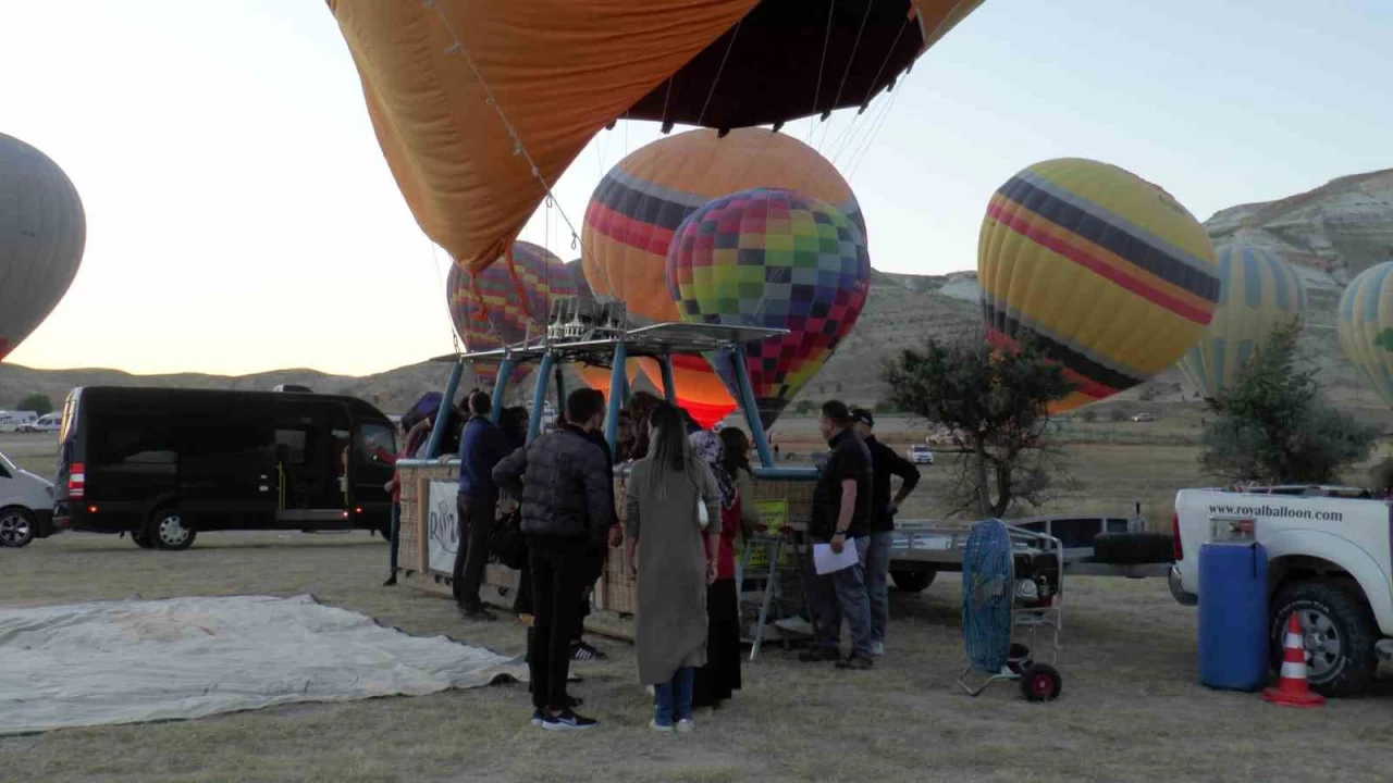 Kapadokya'da balon turlar iptal edildi