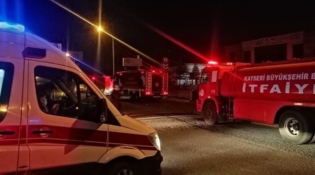 Kayseri'de fabrika yangını