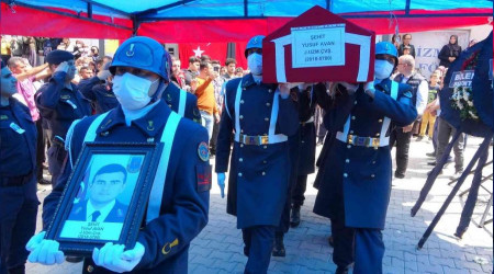 Kaza şehidi uzman çavuş toprağa verildi