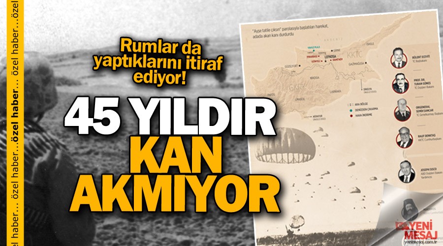 Kıbrıs'ta 45 yıldır kan akmıyor