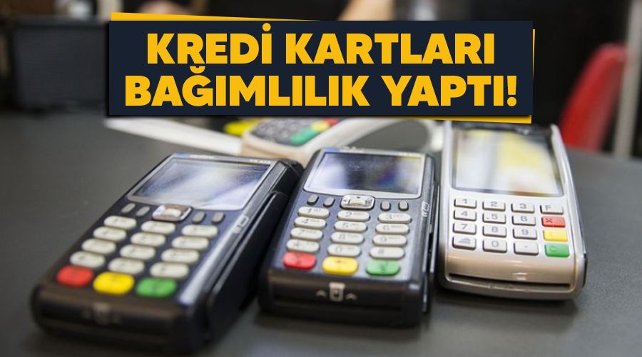 Kredi kartları bağımlılık yaptı!