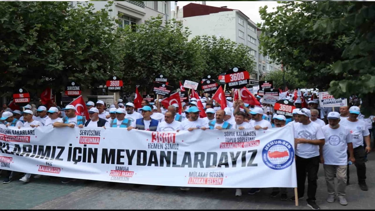 Memur-Sen yeleri Ankara'ya yryor