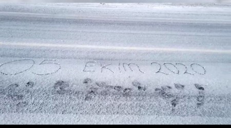 Mevsimin ilk karı yağdı