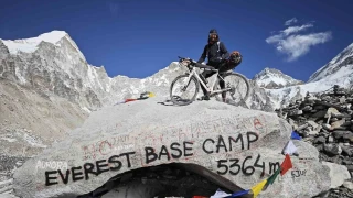 Samsun'dan dünyanın zirvesine 7 bin kilometrelik pedal