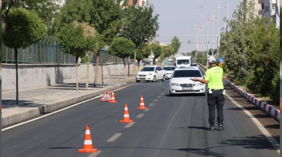 Siirt'te drone destekli trafik denetimi