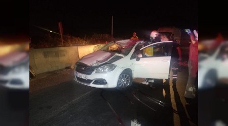 Takla atan otomobilde 1 polis hayatını kaybetti