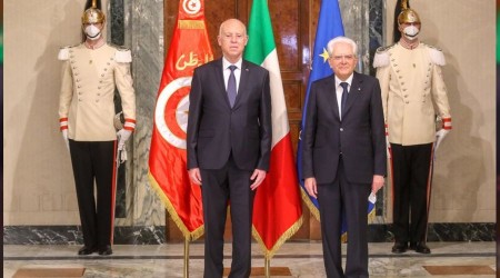 Tunus Cumhurbaşkanı, İtalya'da temaslarda bulundu