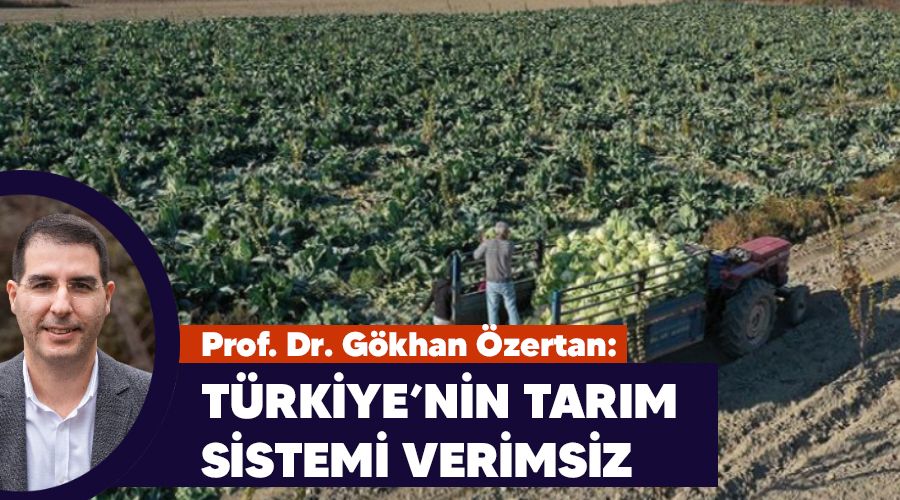 Türkiye'nin tarım sistemi verimsiz