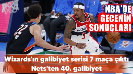 Wizards'n galibiyet serisi 7 maa kt 