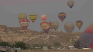 615 bin kişi Kapadokya'yı kuş bakışı izledi