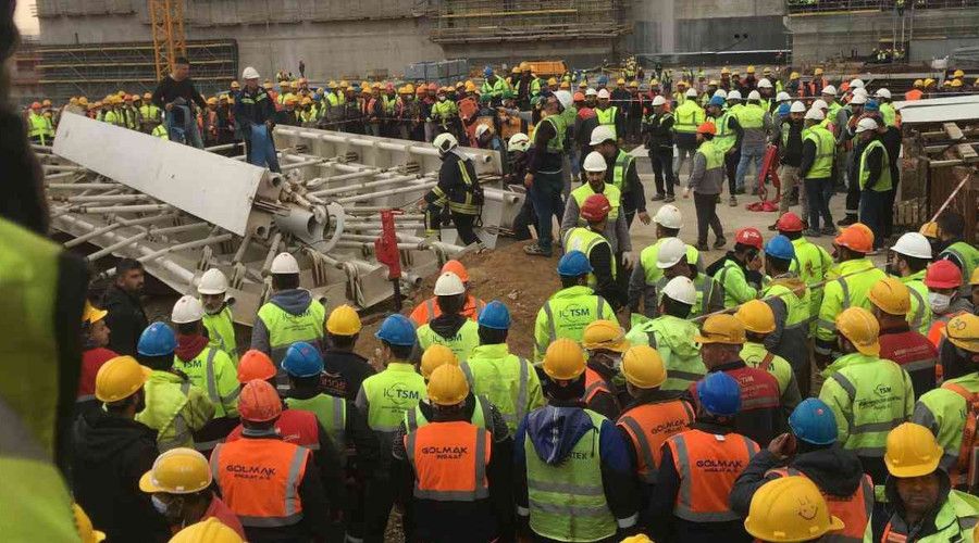 Akkuyu NGS sahasndaki i kazasnda bir kii hayatn kaybetti