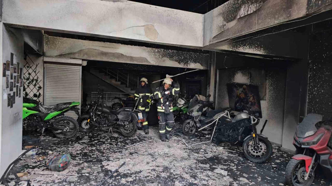 Akü şarjı yangın çıkardı