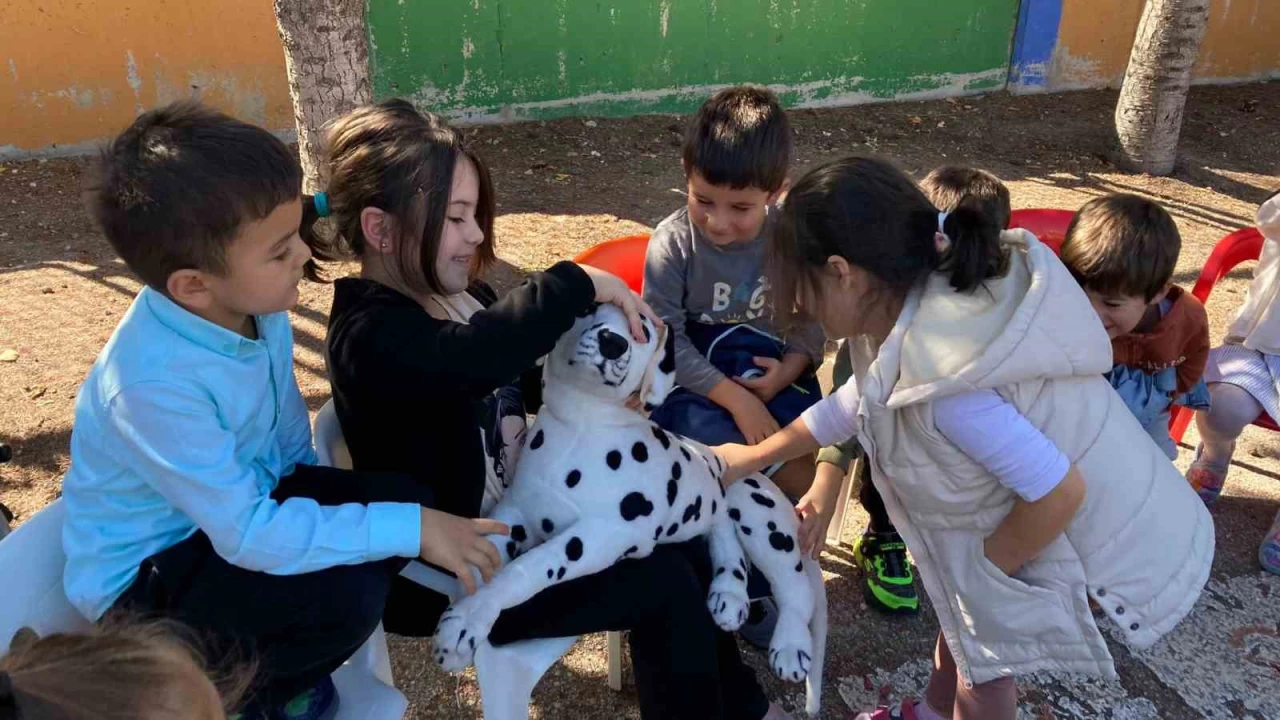 Anaokulu rencilerine veteriner uygulamalar dersi