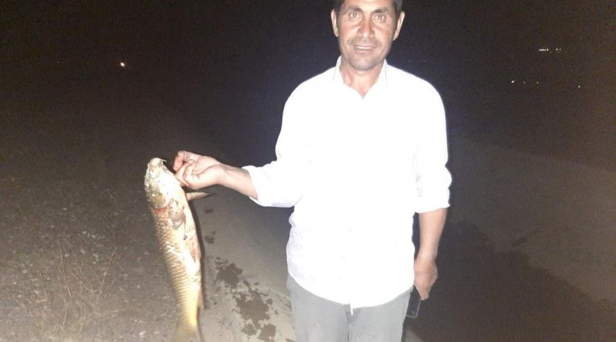 Arazi sulamak için çıktılar ellerinde balıkla eve döndüler