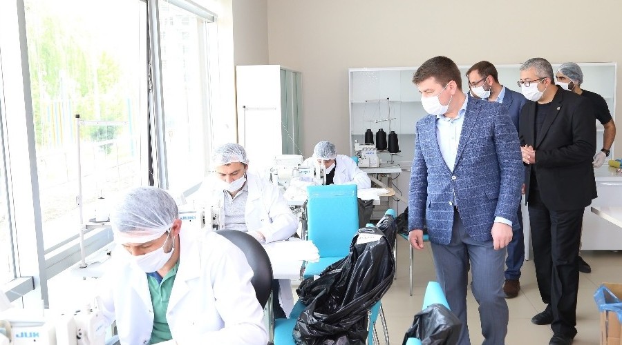 Belediye atölyelerinde maske üretim kapasitesi arttı
