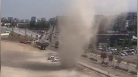 Bursa'da üst üste hortum meydana geldi