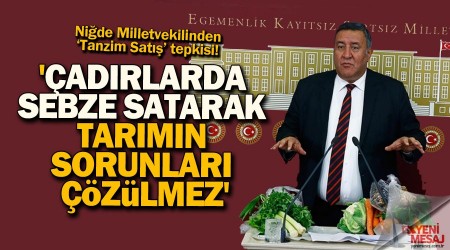 'Çadırlarda sebze satarak tarımın sorunları çözülmez'