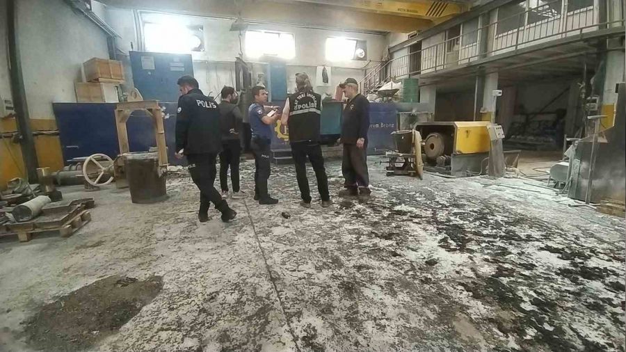 Çorum'daki bronz fabrikasındaki patlama