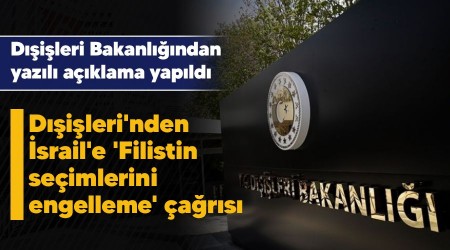 Dileri'nden srail'e 'Filistin seimlerini engelleme' ars