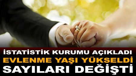 Evlenme sayıları azaldı evlilik yaşı yükseldi
