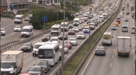 İstanbul'da tam kapanmada trafik yoğunluğu