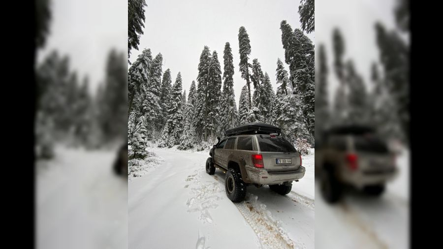 Karabük’te kar kalınlığı 10 santimetreye yaklaştı