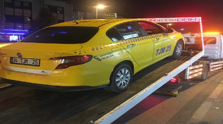 'Karşının taksisiyim' diyerek yolcu almadılar