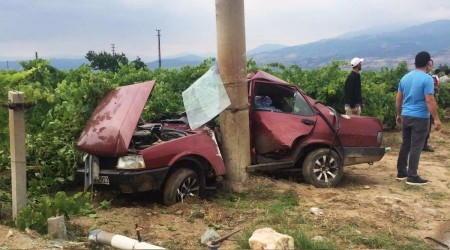 Kazada ağır yaralanan sürücü hayatını kaybetti