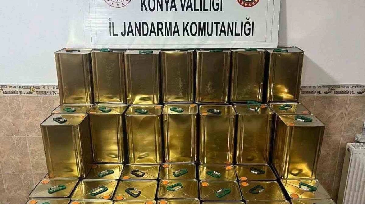 Konya'da bin 800 litre sahte zeytinya ele geirildi