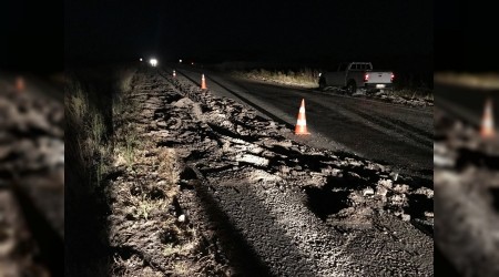 Pulluğu açık unuttu, asfaltı sürdü