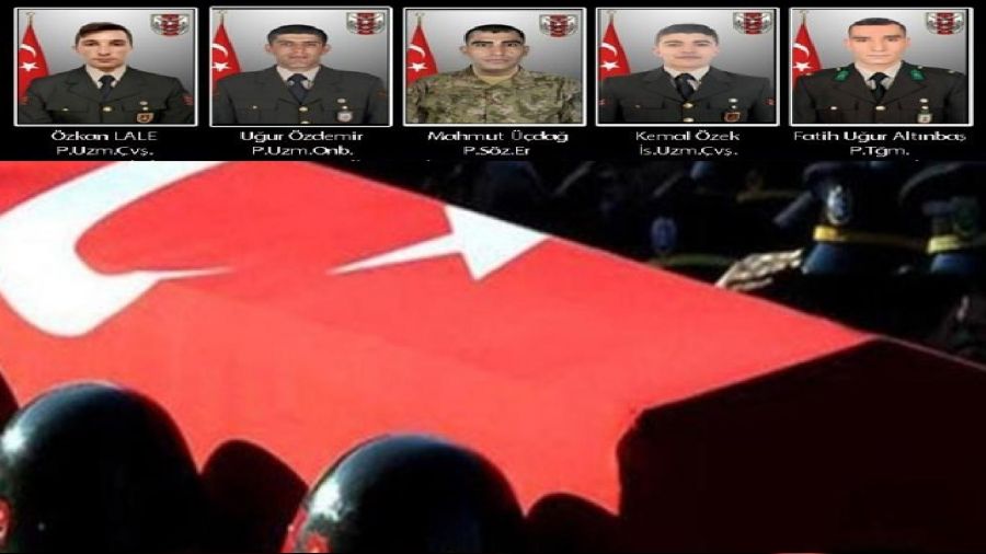 Şehit sayısı 5'e yükseldi