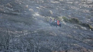Soma'daki orman yangnnda bir mahalle tahliye edildi
