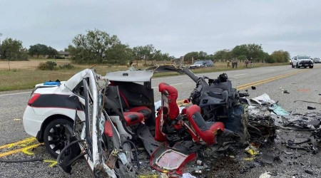 Texas'ta polisten kaan otomobil kaza yapt: 8 kii ld