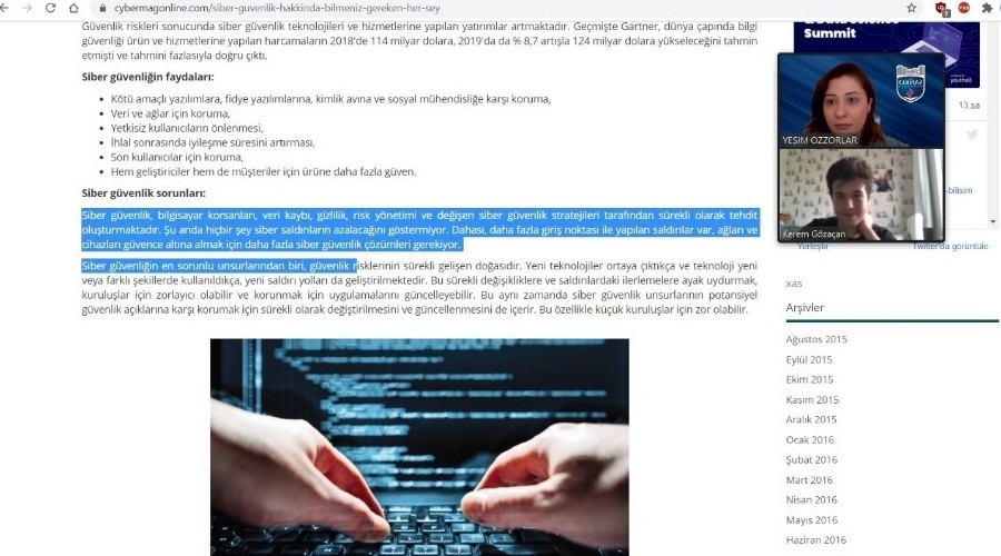 Türkiye siber zeka bilgi yarışması