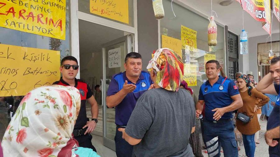 Ucuz halı izdihamı yaşandı