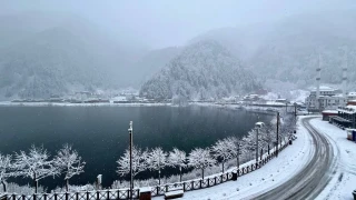 Uzungöl beyaz gelinliğini giydi