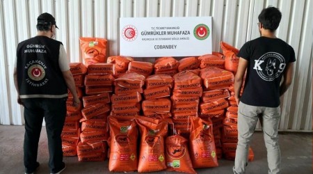3 bin 600 kilo potasyum nitrat ele geçirildi