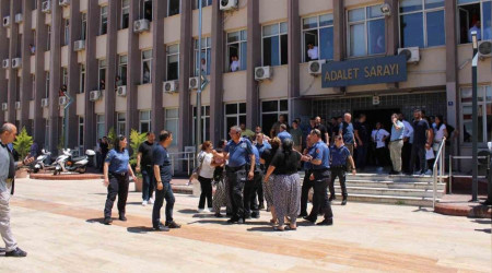 Aydın adliyesinde bıçaklı kavga: 1 ağır yaralı