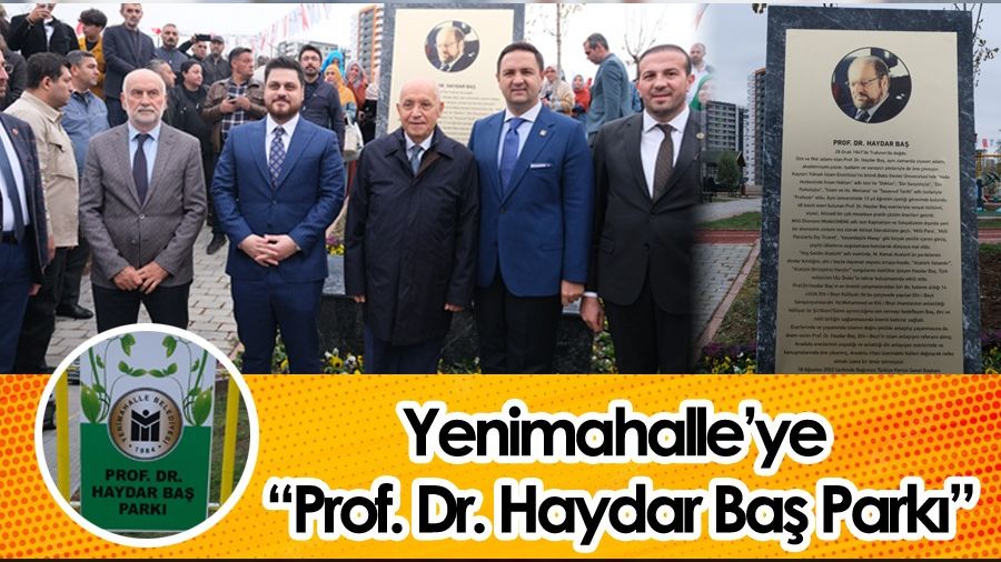 CHPli Ankara Yenimahalle Belediyesi, Prof. Dr. Haydar Ba park at