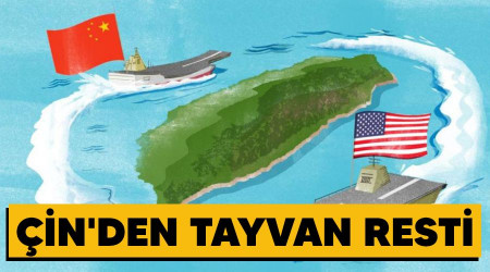 Çin'den Tayvan resti