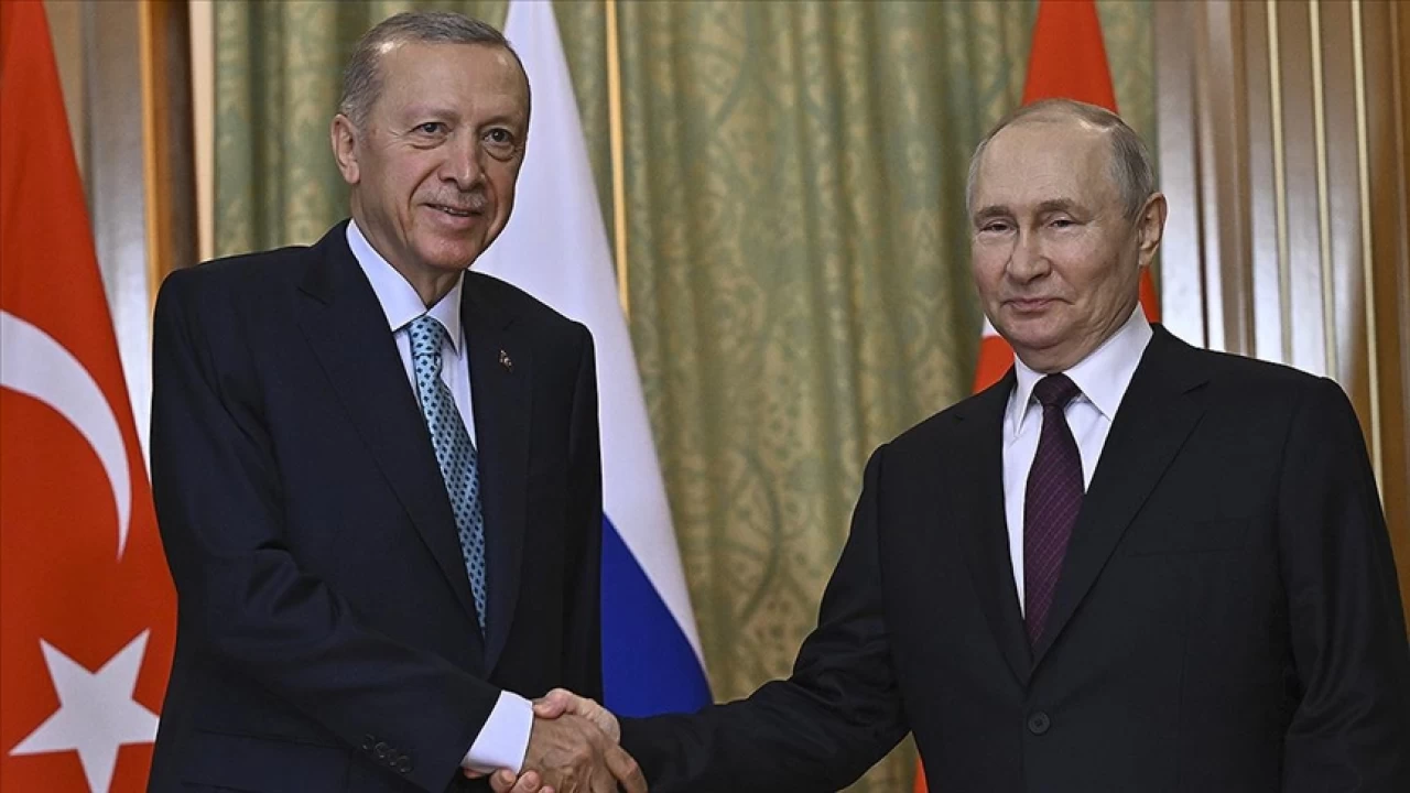 Cumhurbakan Erdoan, Rusya Devlet Bakan Putin ile  grt