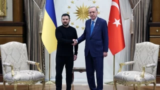 Cumhurbakan Erdoan, Ukrayna Devlet Bakan Zelenskiy ile grt