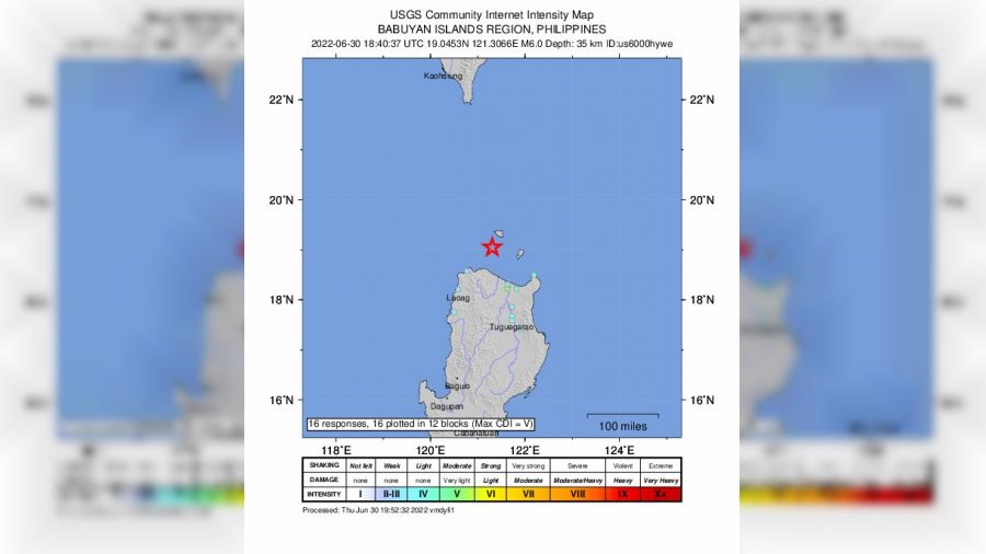 Filipinler'de 6 byklnde deprem