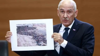 İsrail'i aklamaya çalışan Slovenya Başbakanı Jansa, Gazze'de çekilen fotoğrafı Sudan zannetti