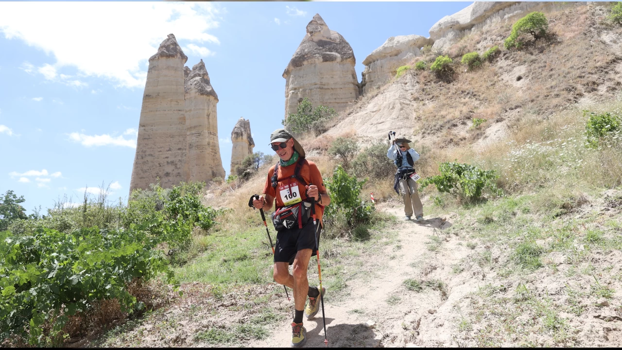 Kapadokya'da yorucu yarış