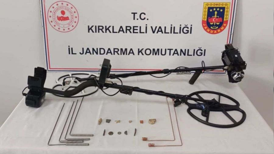Kırklareli'de kaçak kazı operasyonu