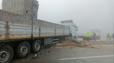 Kırşehir'de 15 araç birbirine girdi