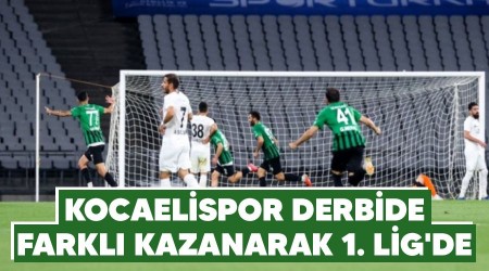 Kocaelispor derbide farkl kazanarak 1. Lig'de