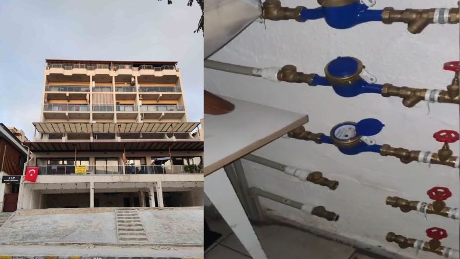Kuşadası'nda rezidans sahibi, kiracılarının suyunu kesti